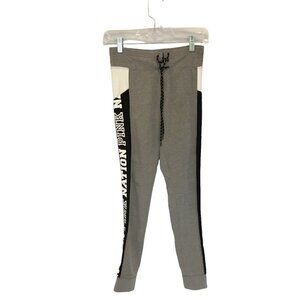 PINK Victoria Secret Pink Nation Tights Jogger Look Women's XS Gray Active Gym